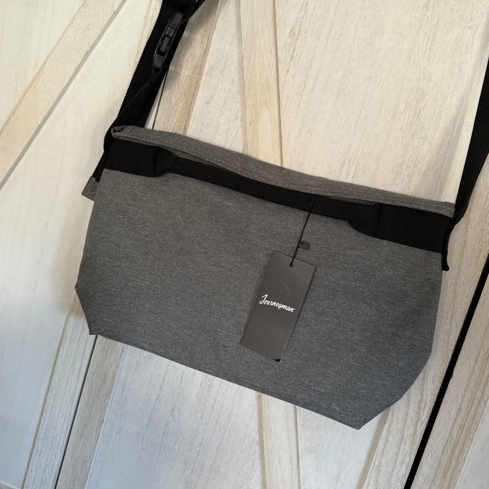 Journeyman Gray Messenger Bag Laptop Tablet Crossbody Work School Travel